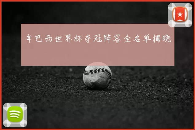 年巴西世界杯夺冠阵容全名单揭晓